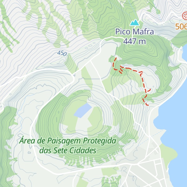 Map of Caldeira do Alferes