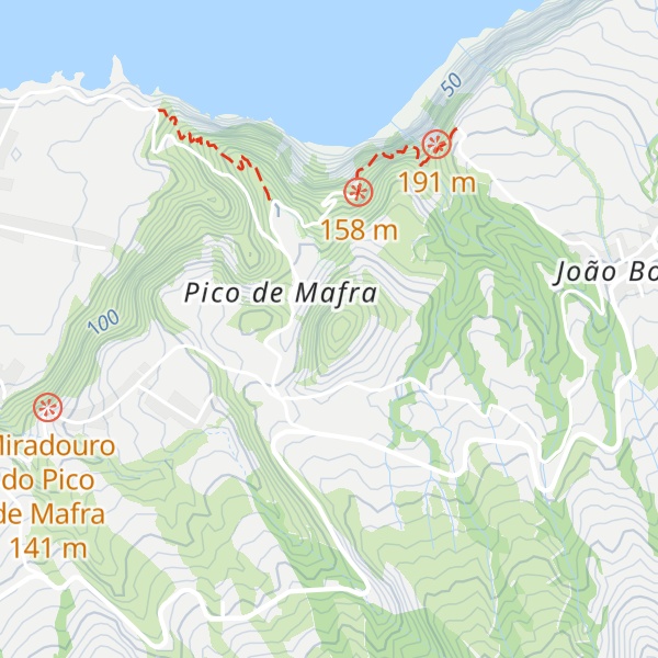Map of Pico do Mafra