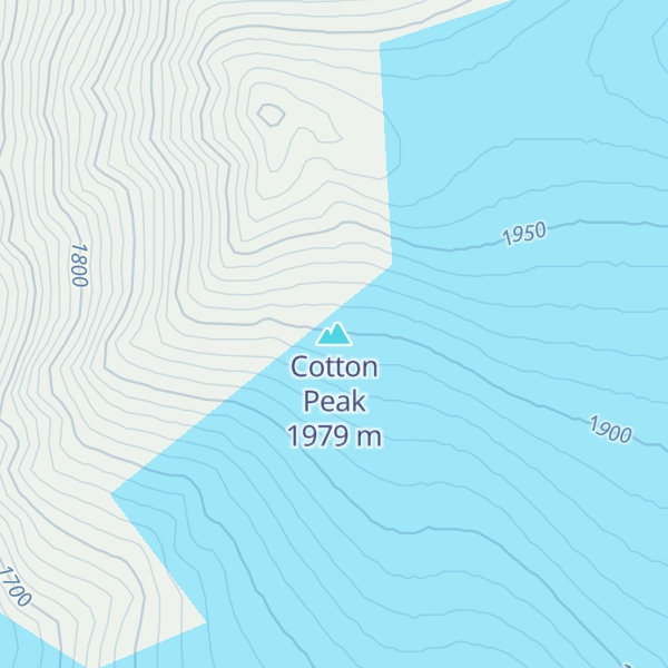 Map of Cotton Peak
