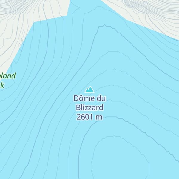 Map of Dôme du Blizzard