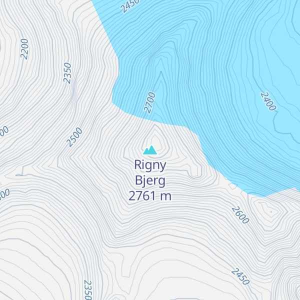 Map of Rigny Bjerg