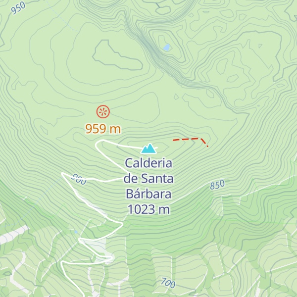 Map of Calderia de Santa Bárbara