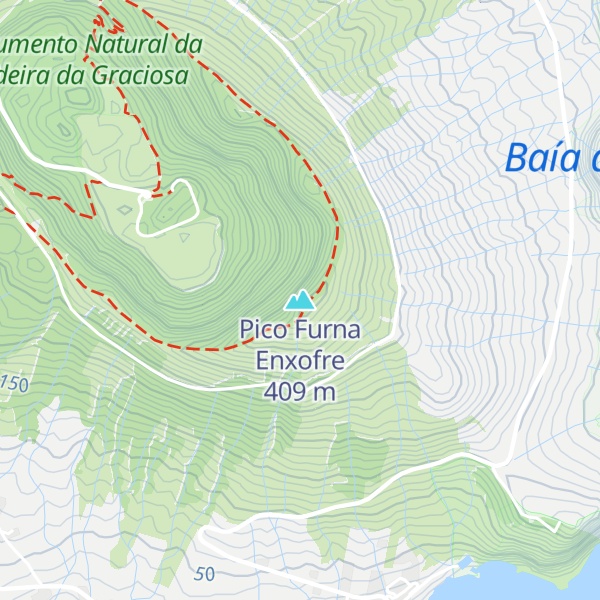 Map of Pico Furna Enxofre