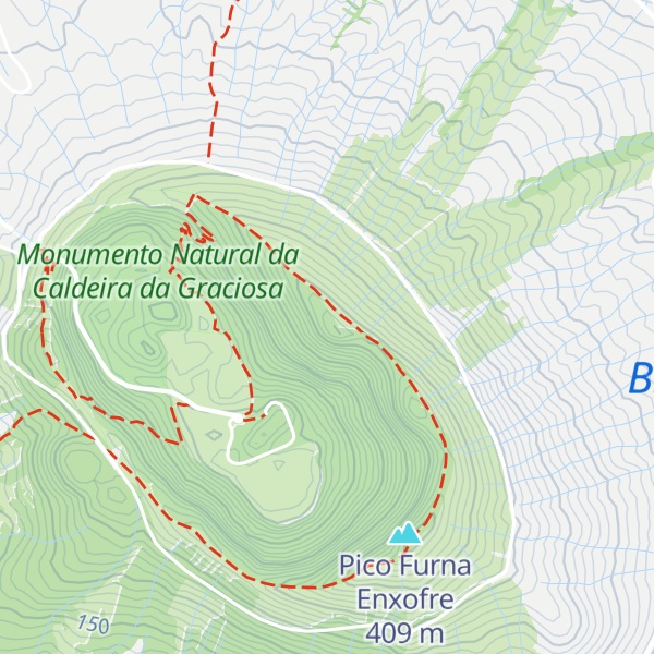 Map of Vulcão da Caldeira da Graciosa