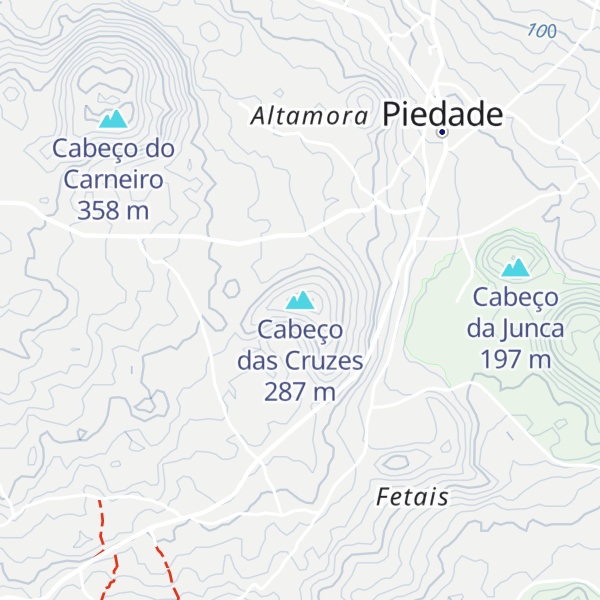Map of Cabeço das Cruzes