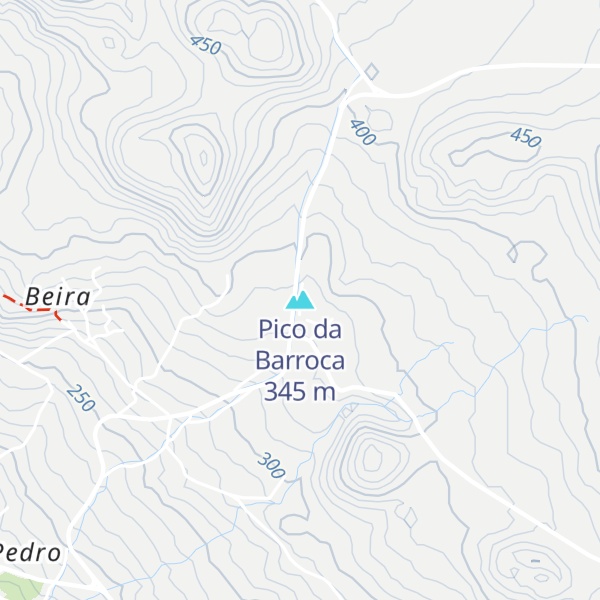 Map of Pico da Barroca