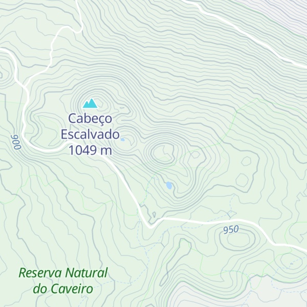 Map of Pico Caveiro