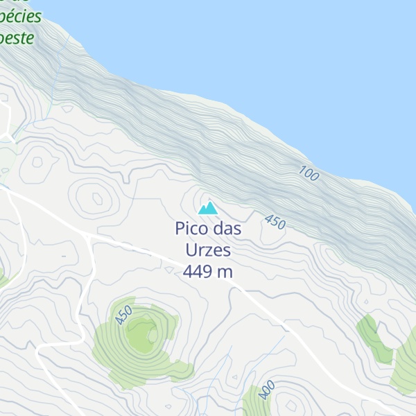 Map of Pico das Urzes