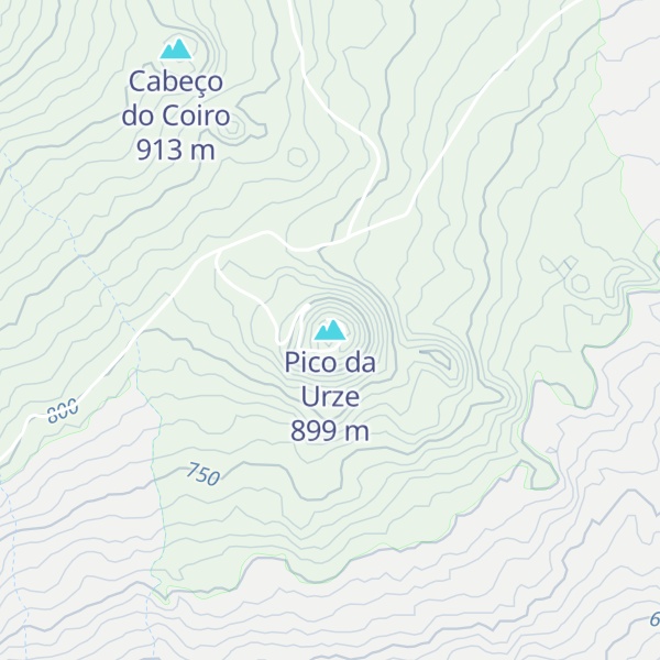 Map of Pico da Urze