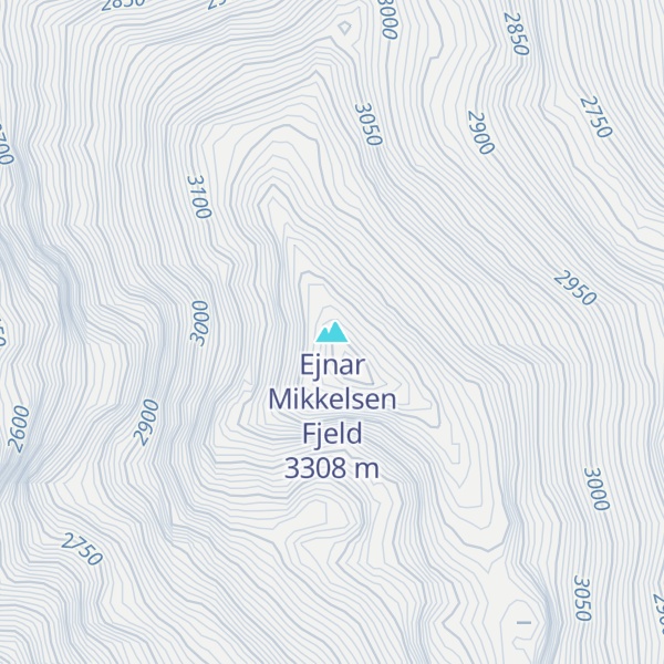 Map of Ejnar Mikkelsen Fjeld