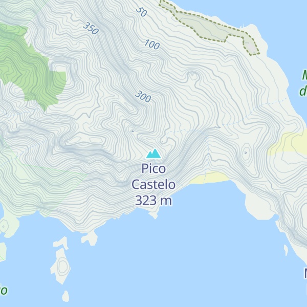 Map of Pico Castelo
