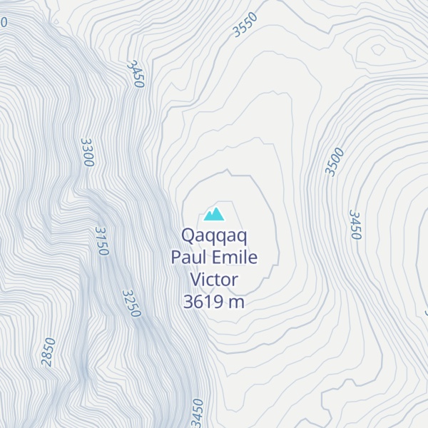 Map of Qaqqaq Paul Emile Victor
