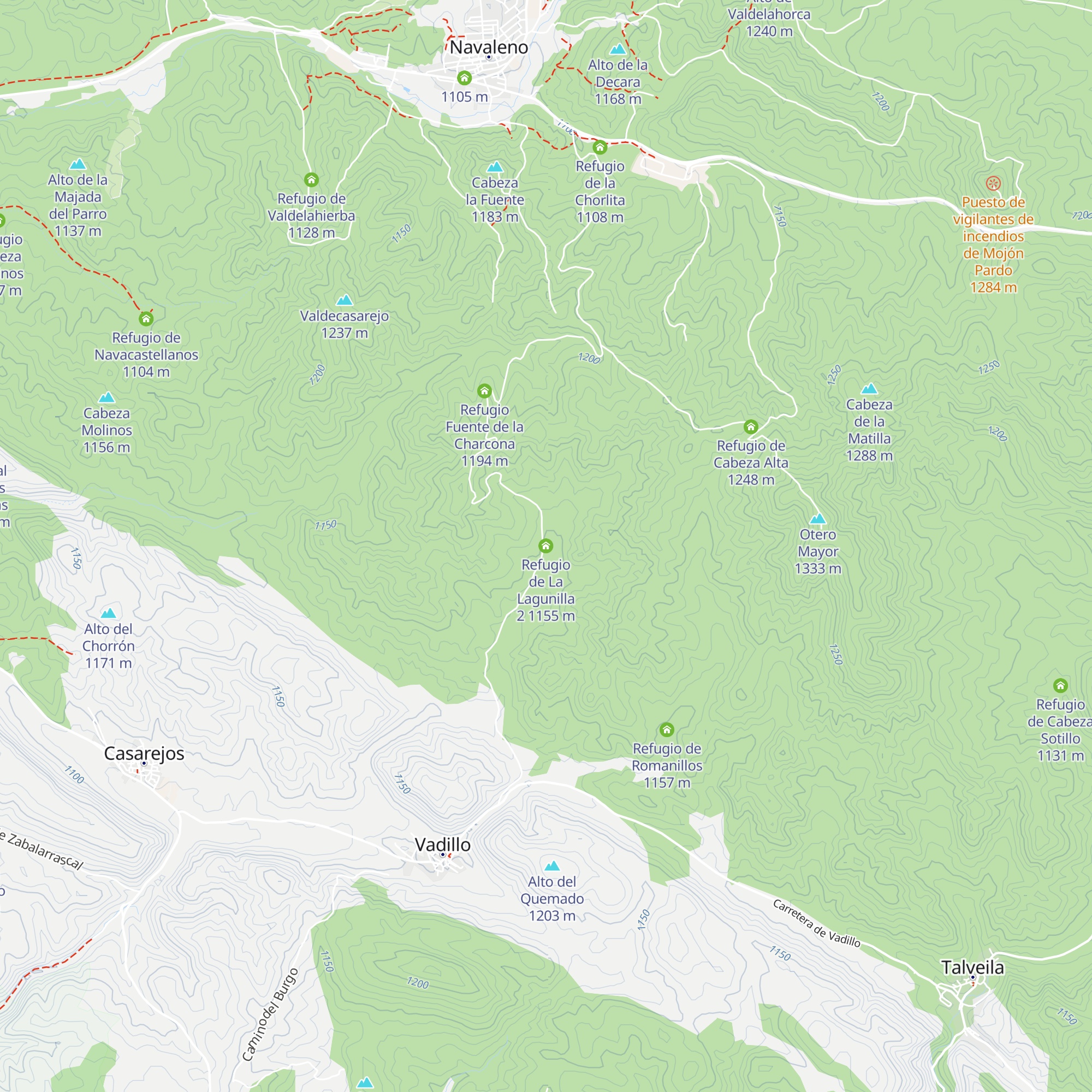 Refugio de La Lagunilla 2 map