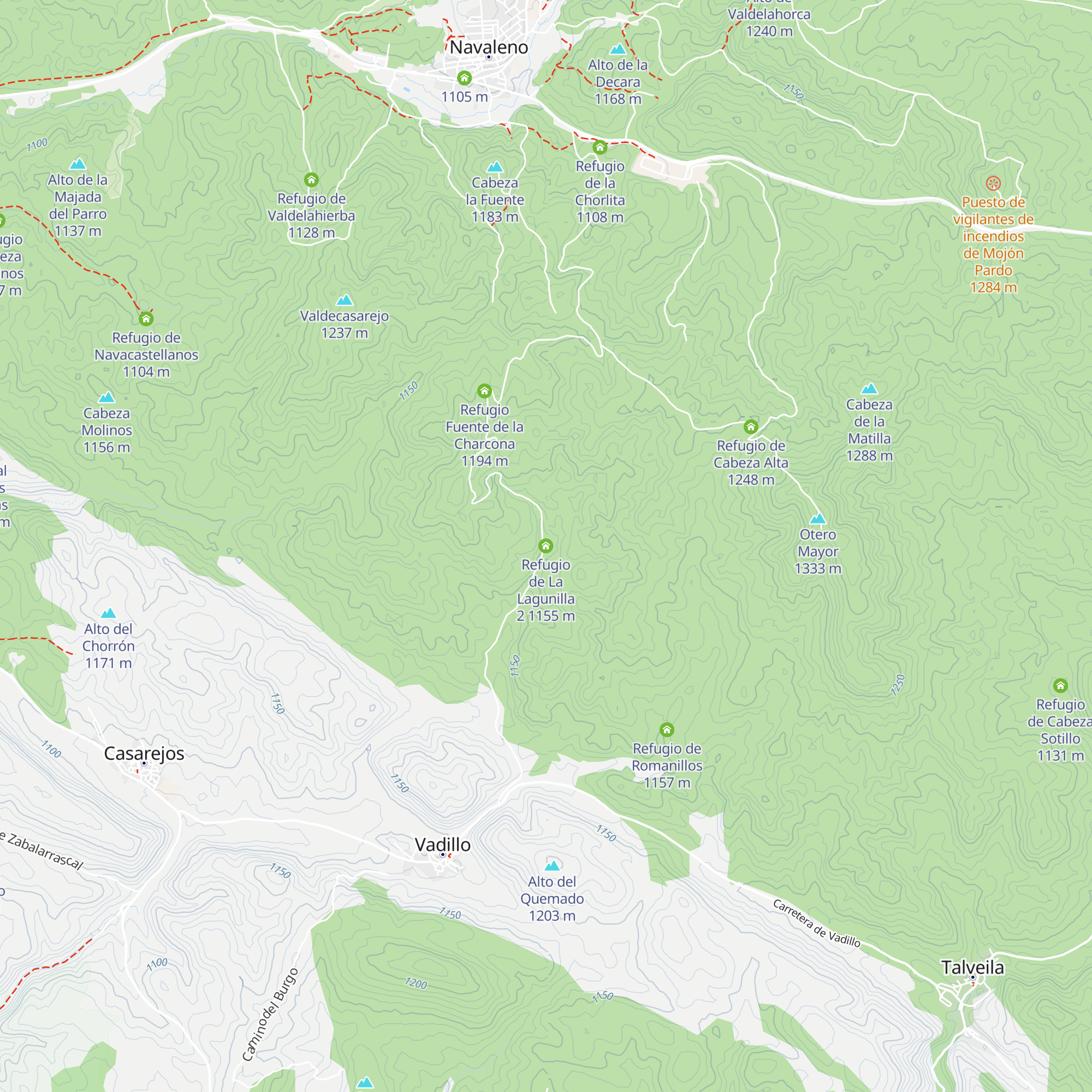 Refugio de La Lagunilla 2 map