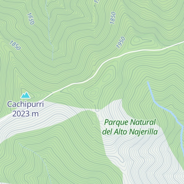 Map of Pico del Gitano