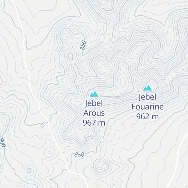 Map of Jebel Arous