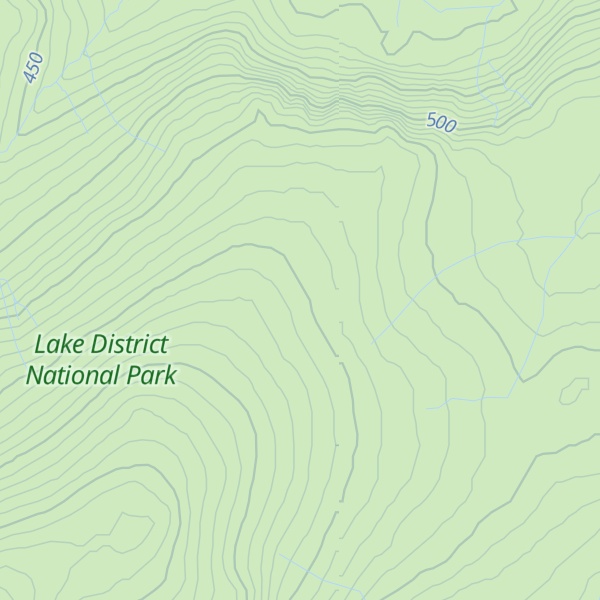Map of Scafell Pike