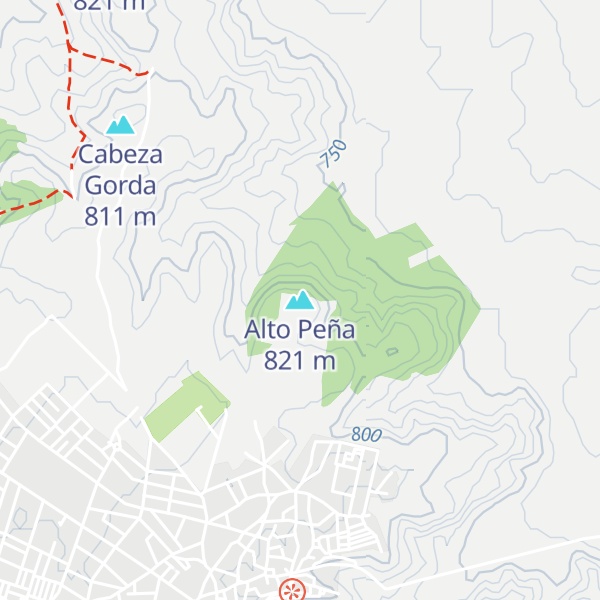 Map of Alto Peña