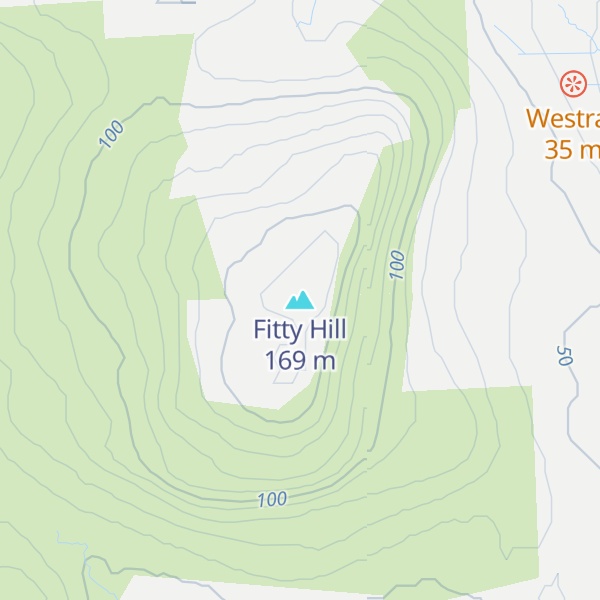 Map of Fitty Hill