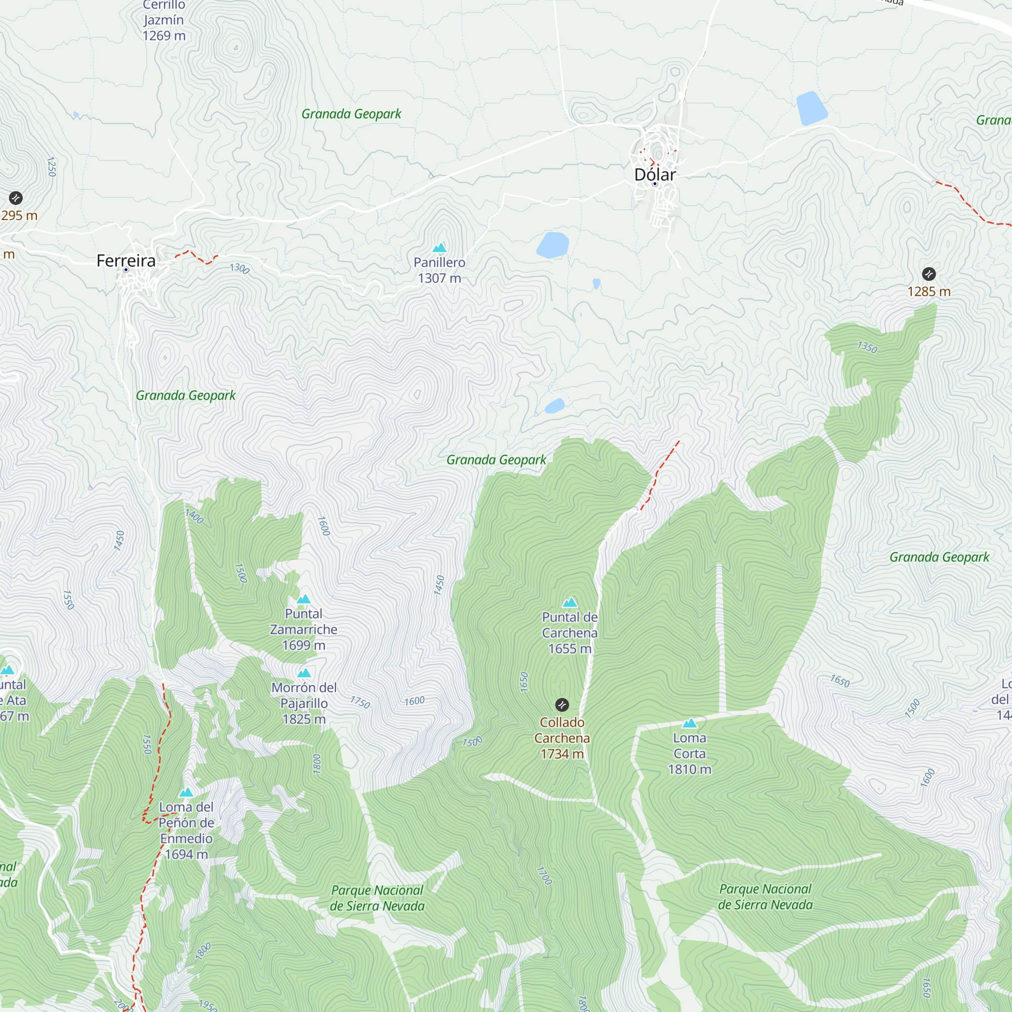 Casa Forestal de Dólar map