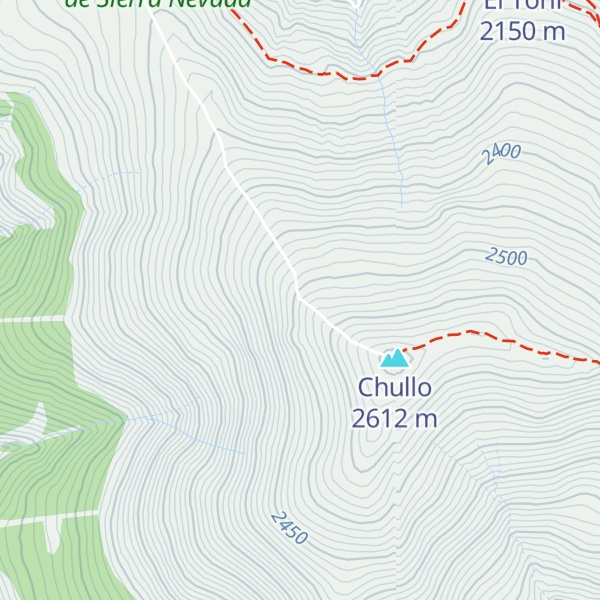 Map of Refugio del Chullo