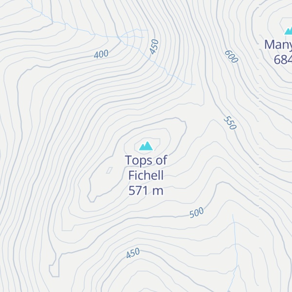 Map of Tops of Fichell