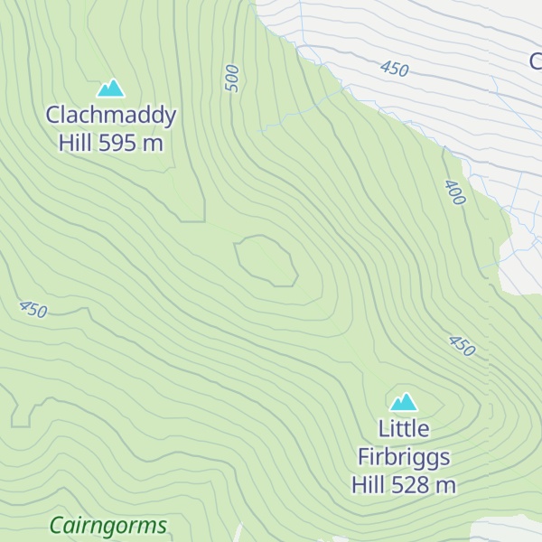 Map of Meikle Firbriggs Hill