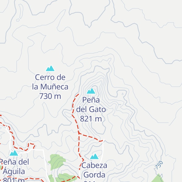 Map of Peña del Gato