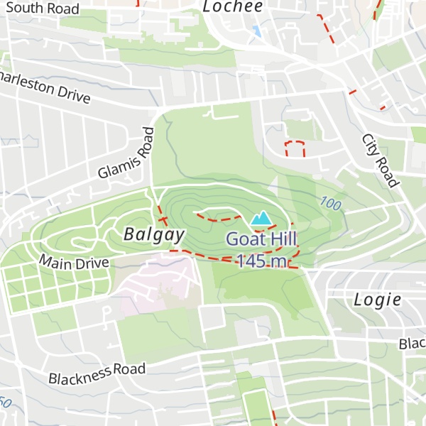 Map of Balgay Hill