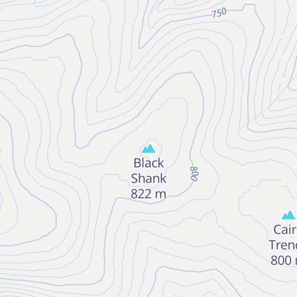 Map of Black Shank