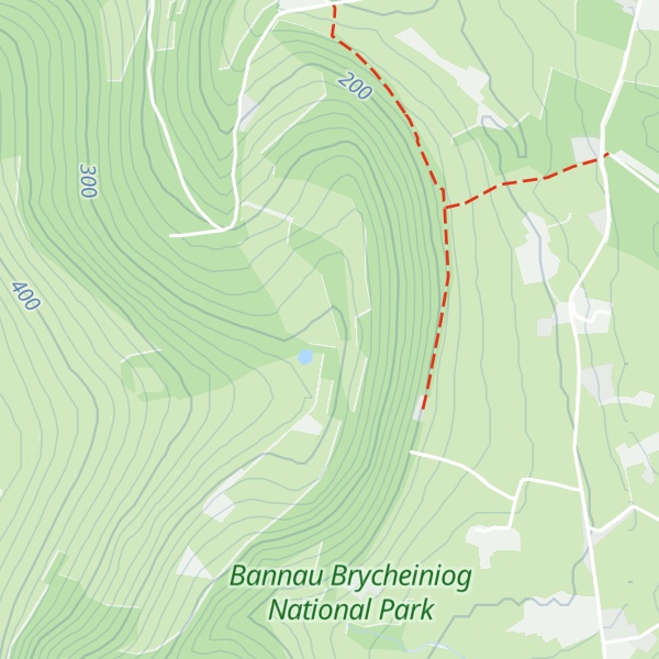 Map of Pentre Hill