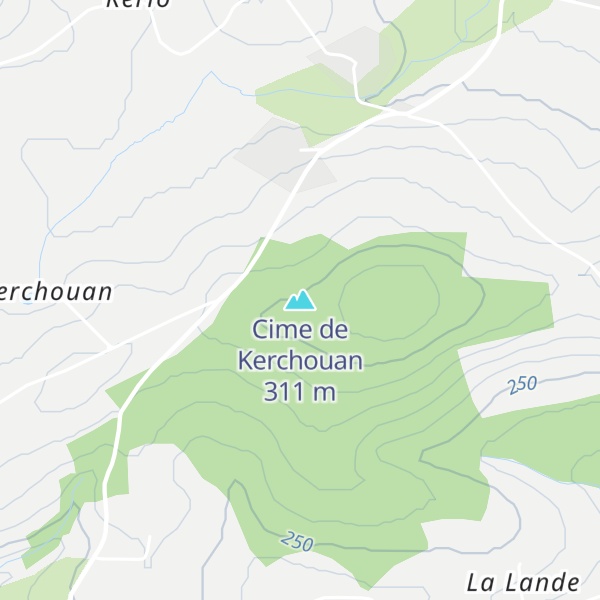 Map of Cime de Kerchouan