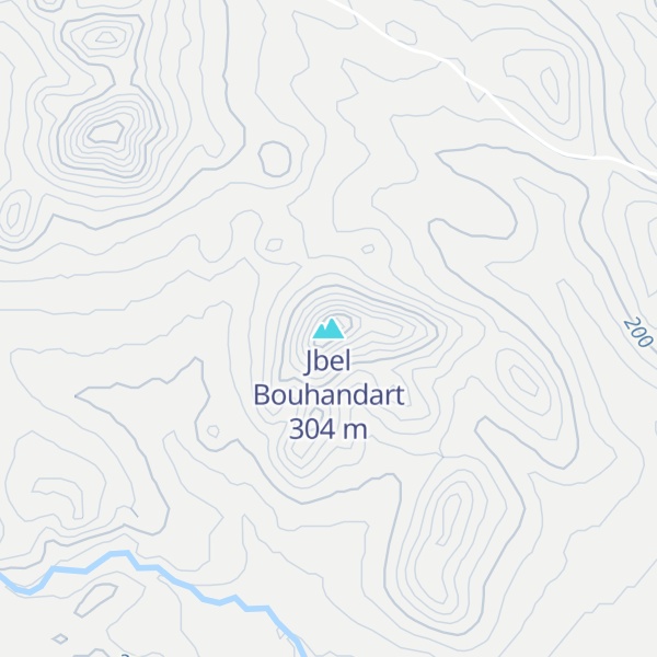 Map of Jbel Bouhandart