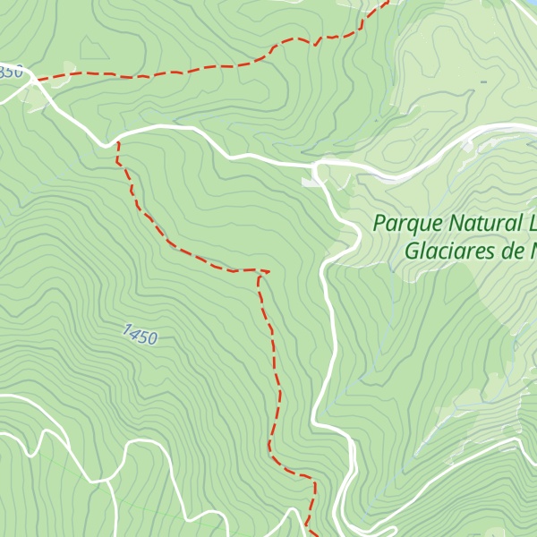 Map of Refugio de la Tejera