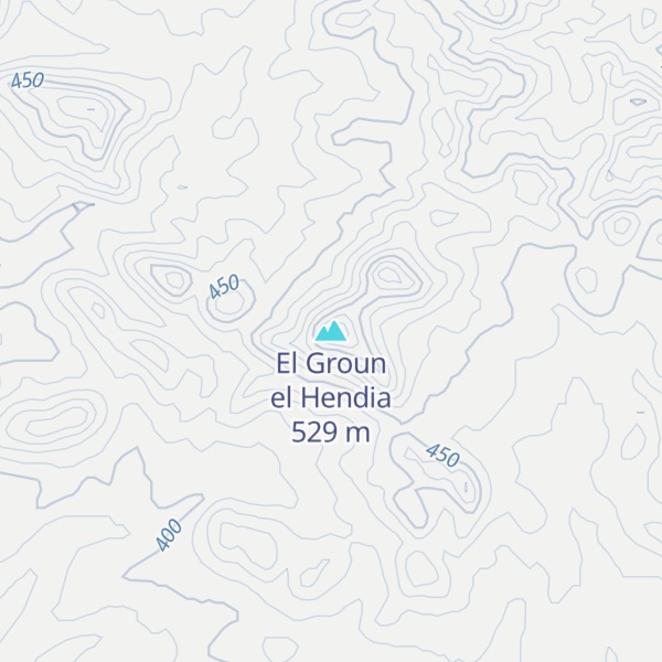 Map of El Groun el Hendia