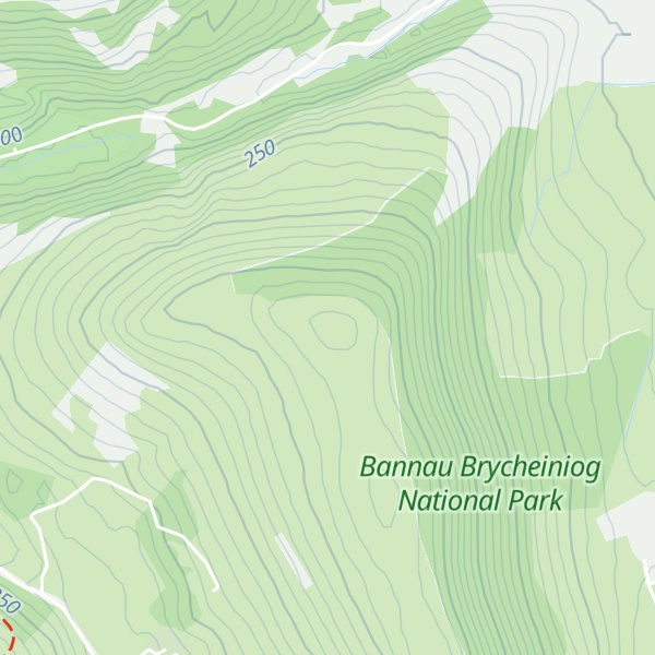 Map of Bryn Arw