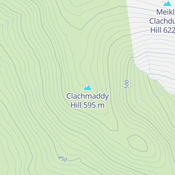 Map of Clachmaddy Hill