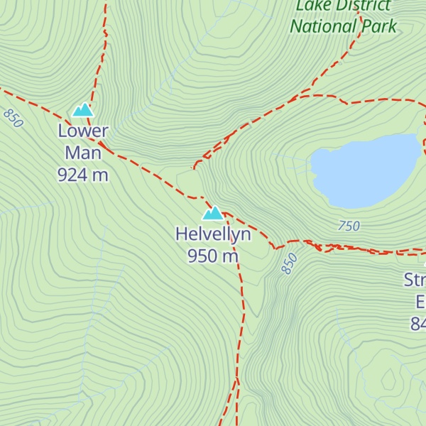 Map of Helvellyn