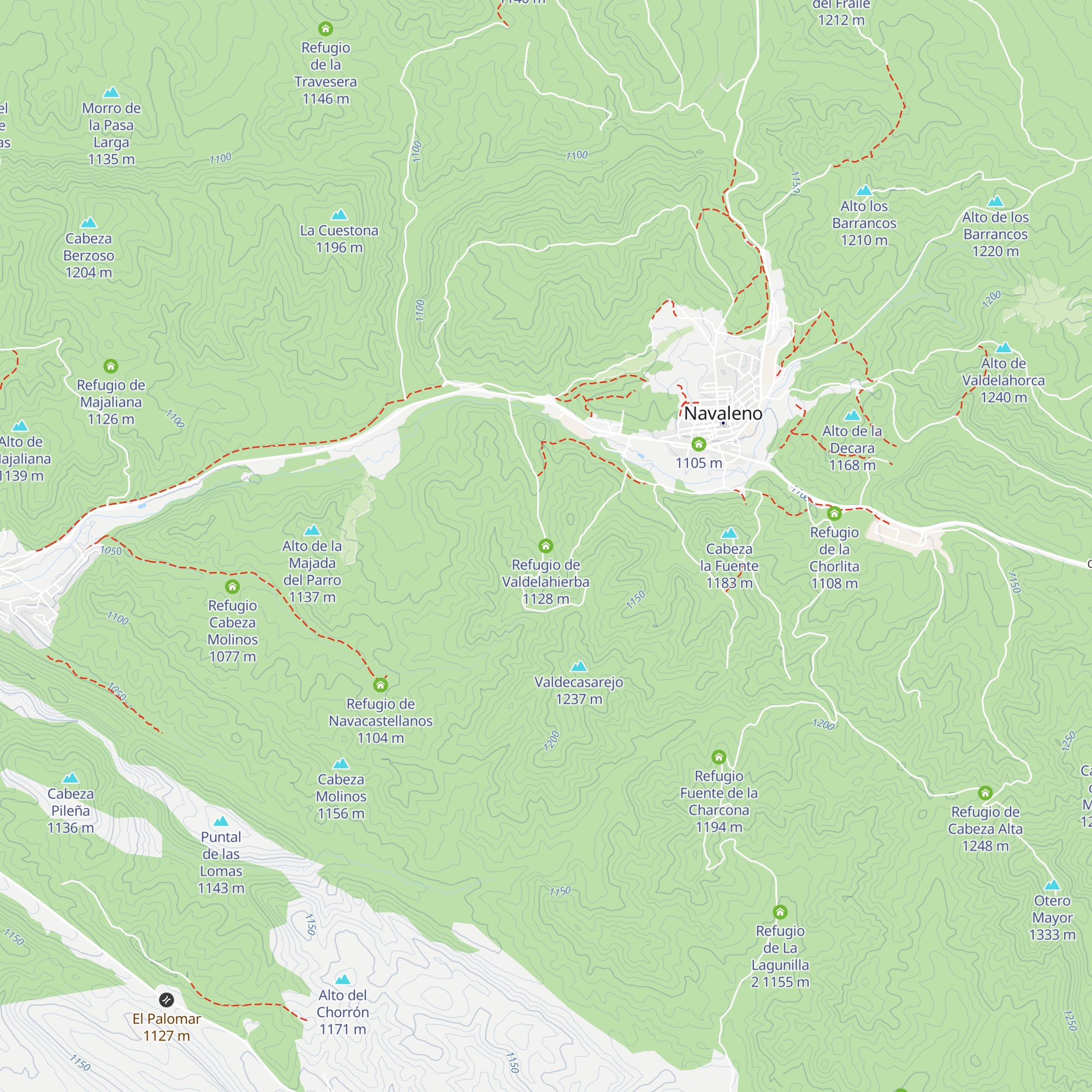 Refugio de Valdelahierba map