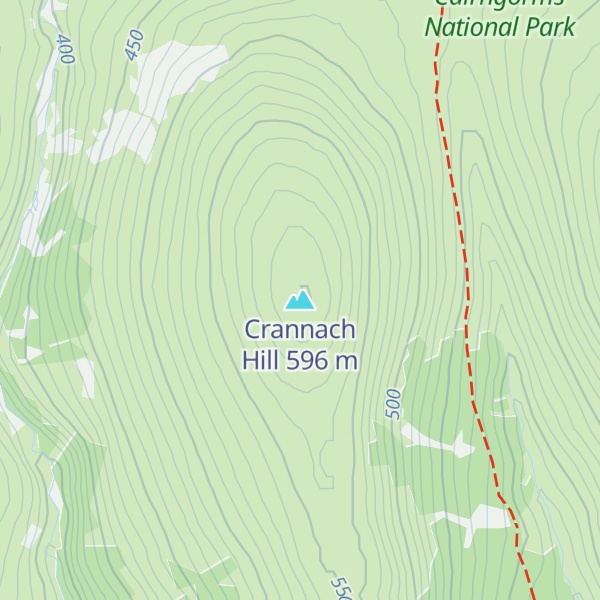 Map of Crannach Hill