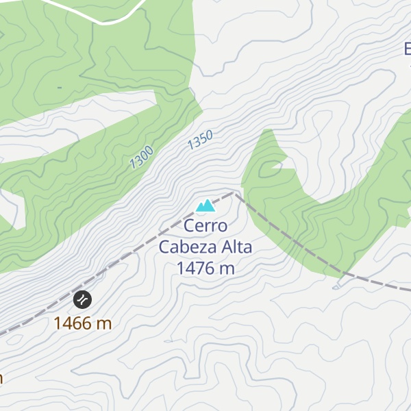 Map of Cerro Cabeza Alta