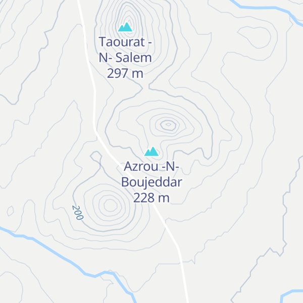 Map of Azrou -N-Boujeddar