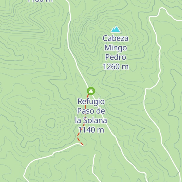 Map of Refugio Paso de la Solana