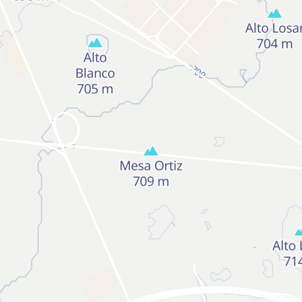 Map of Mesa Ortiz