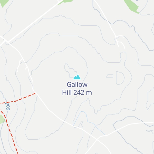 Map of Gallow Hill