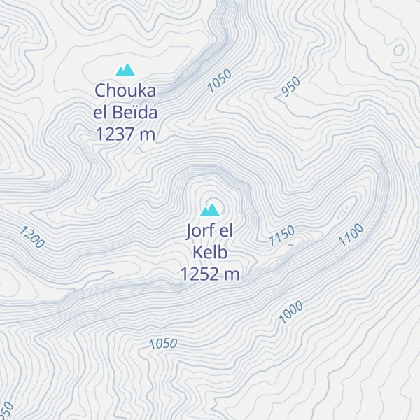 Map of Jorf el Kelb