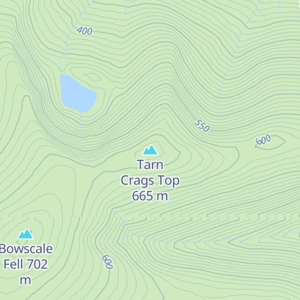 Map of Tarn Crags Top