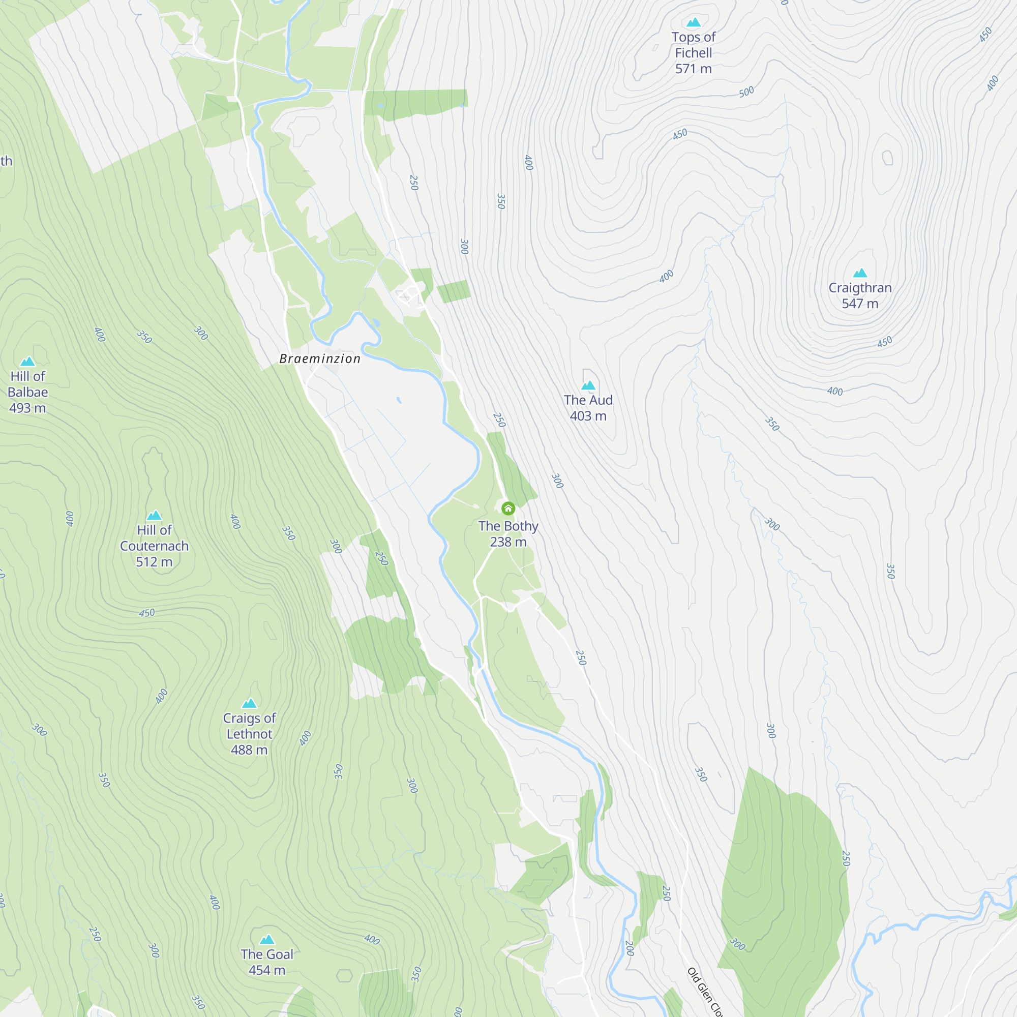 The Bothy map