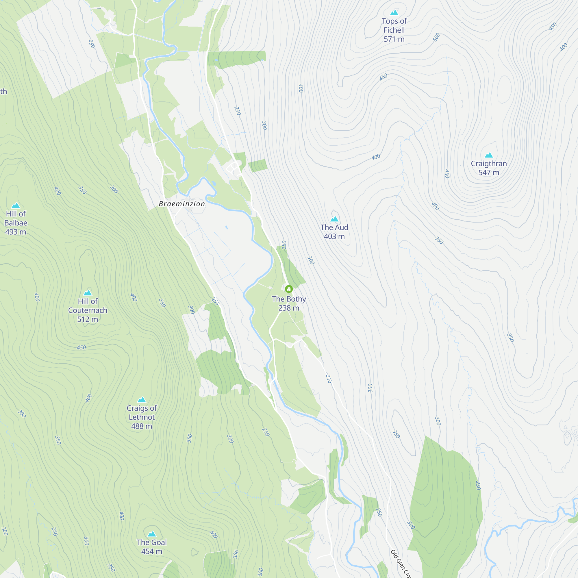The Bothy map