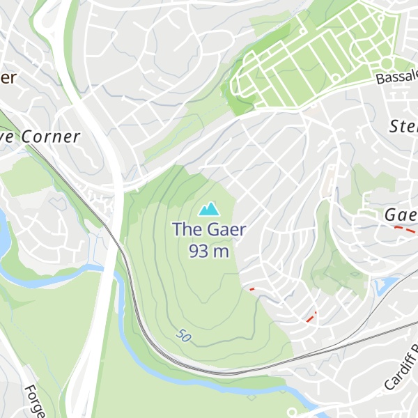 Map of The Gaer